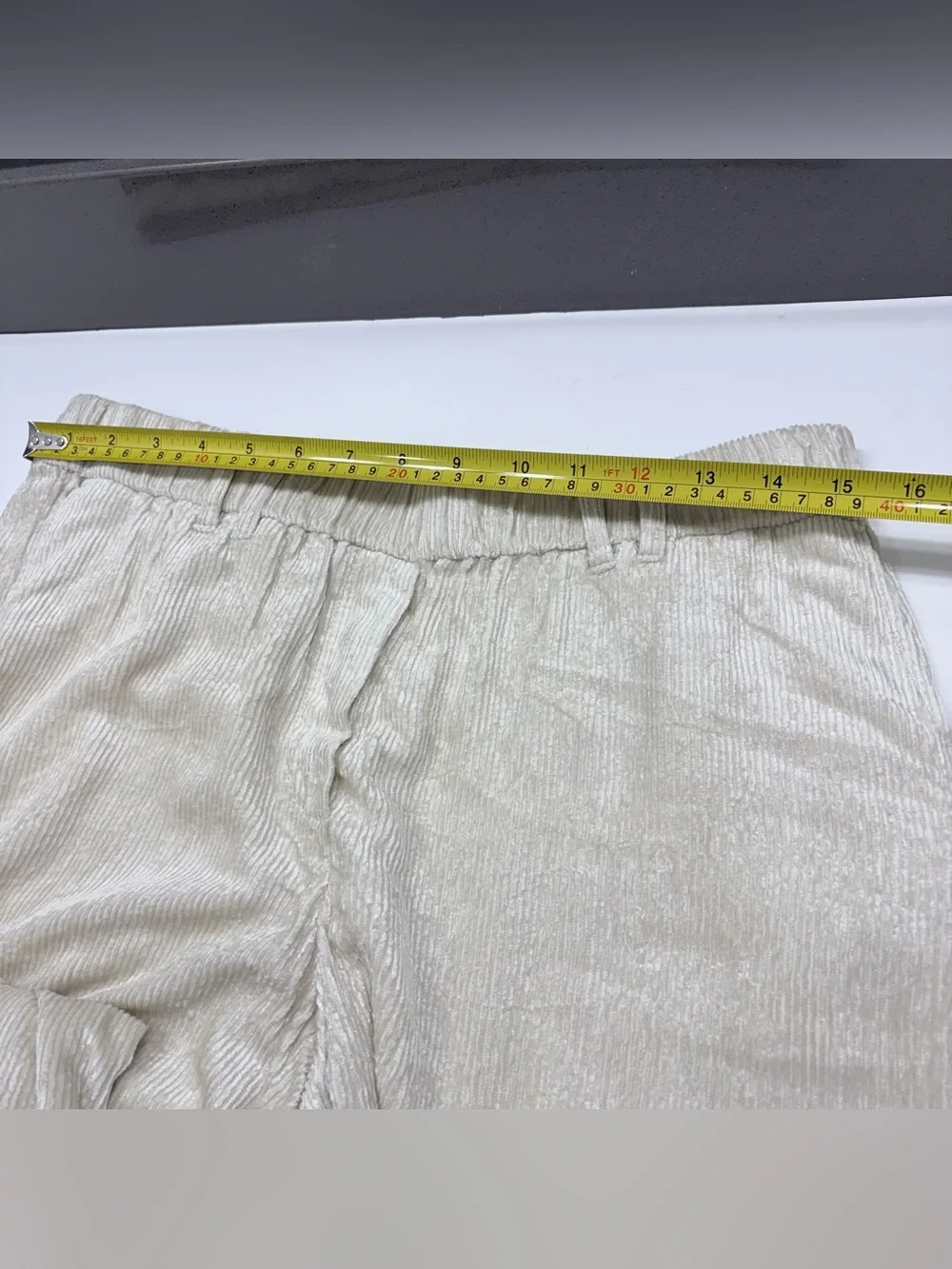J. Jill Cream Viscose Corduroy Wide Leg Pants S Coastal Grandma Lagenlook Artsy